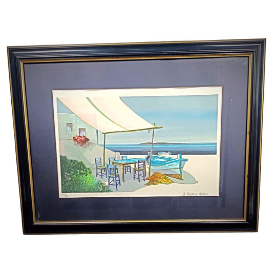 Lithograph “Le Marais” by Jean-Pierre Bertaux full view

