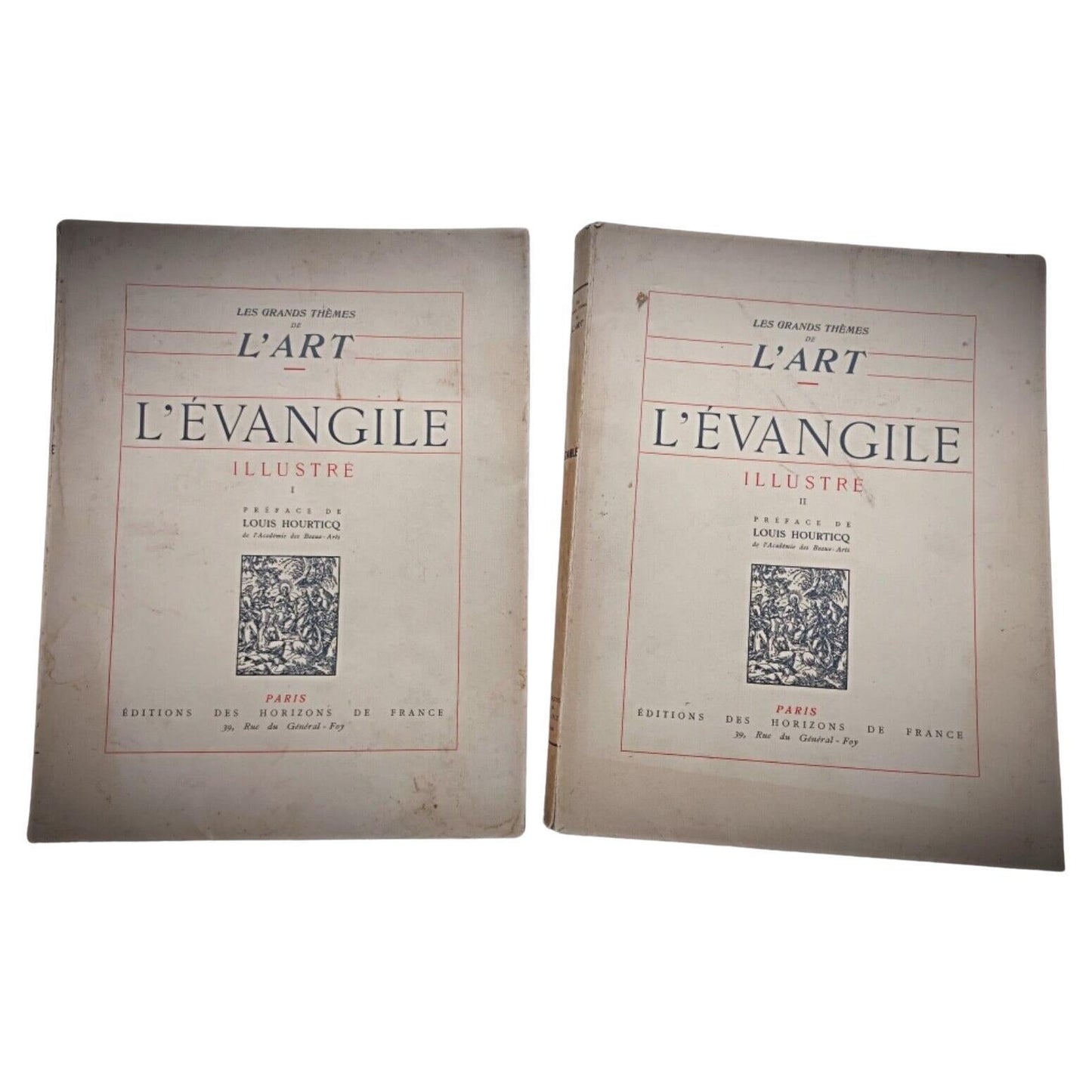 Front cover of Volume I showing title L'Évangile Illustré

