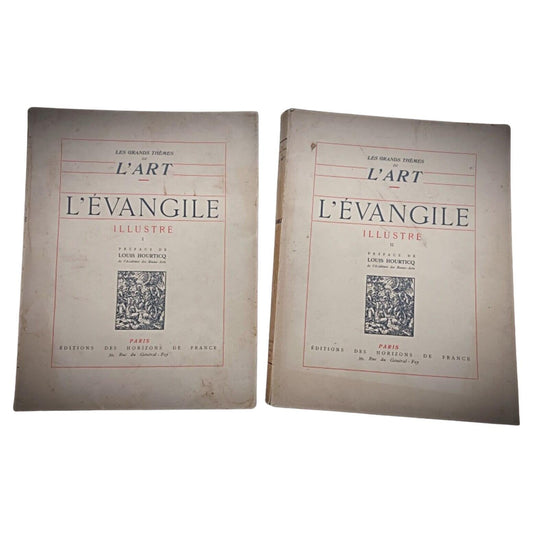 Front cover of Volume I showing title L'Évangile Illustré

