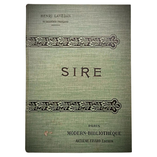 Henri Lavedan "Sire" book front cover

