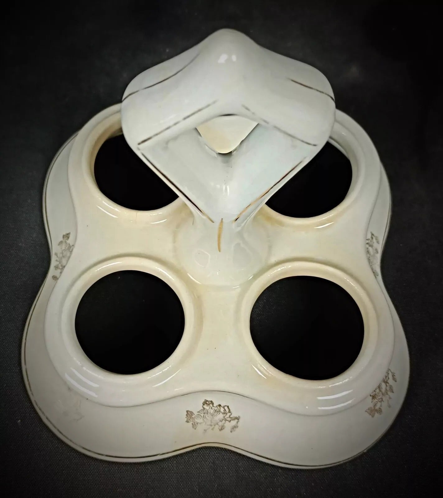 Hand-painted floral motifs close-up

