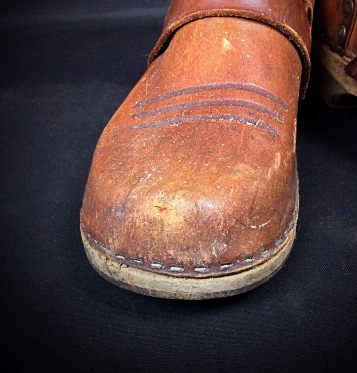 Worn underside showing authentic use patterns

