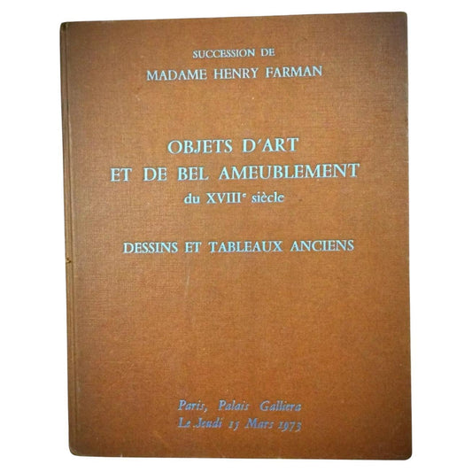 "Succession de Madame Henry F. Garman" book front cover

