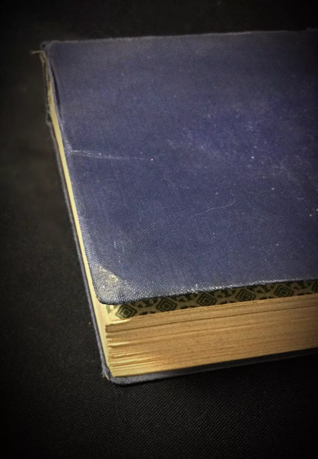 Texture shot highlighting the aged paper quality and foxing.

