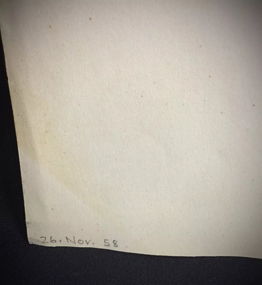 Vintage 1950s still life artwork ideal for collectors of nature-themed or mid-century art in interior setting

