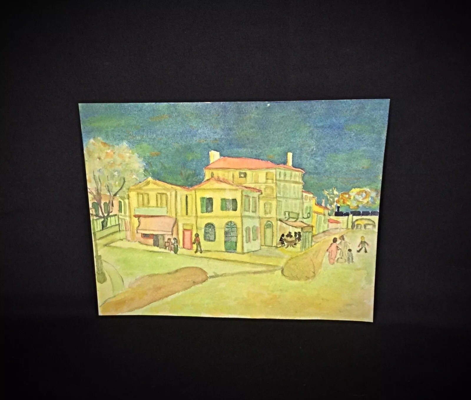 A beautifully framed watercolor from the Rommel collection

