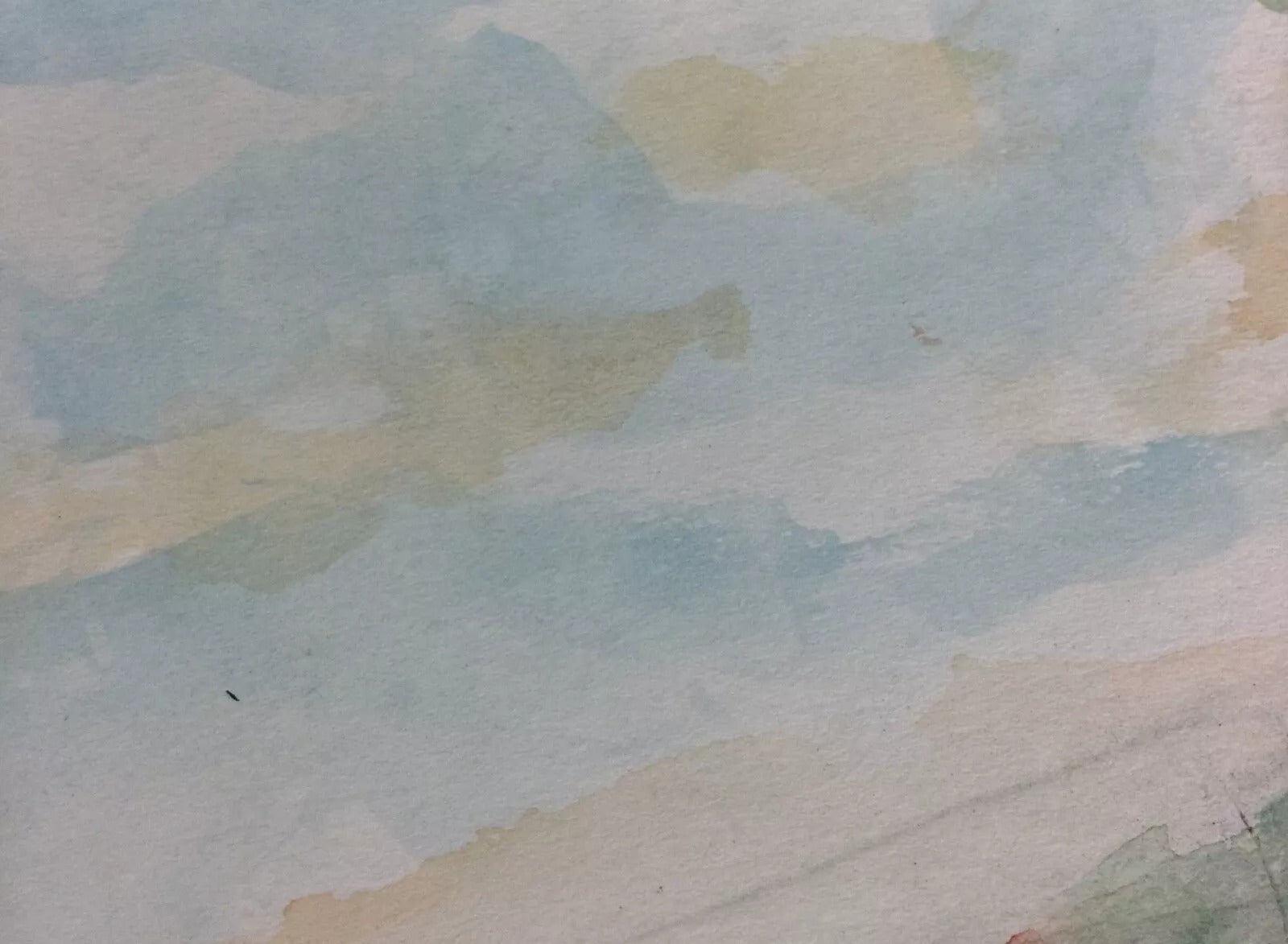 Original Duriez watercolor texture and paper detail with minor spots and light staining on back

