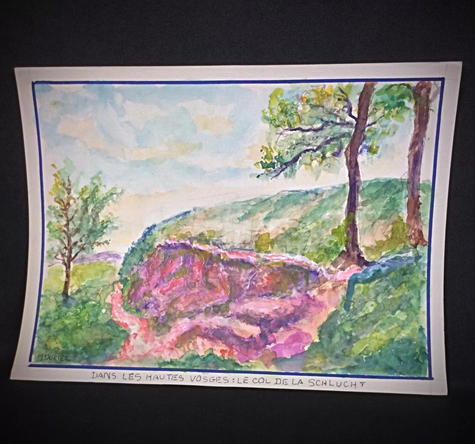 Serene mountain landscape composition depicting Le Col Schlucht in the High Vosges of France