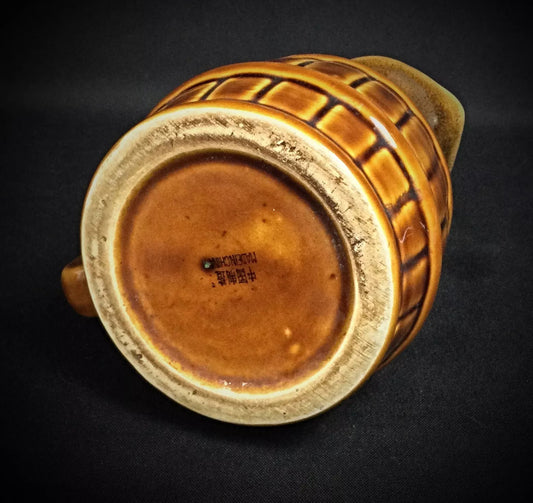 French bar restaurant or brasserie pitcher with unique organic form and tapered silhouette on display

