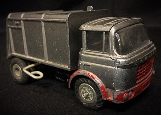 Close-up of the JRD Berliet Relaxe cab with preserved gray paint
