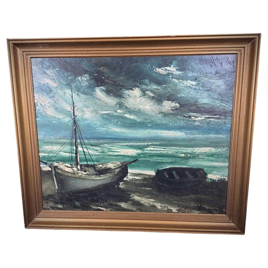 Reproduction painting in Maurice Vlaminck style
