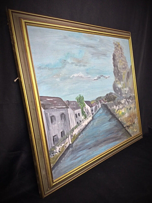 Signed Y. Maffei landscape painting on canvas

