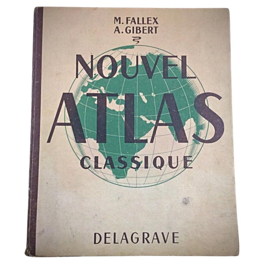 Vintage Classic Atlas – Nouvelle Atlas Classique by M. Fallex and A. Gilbert

