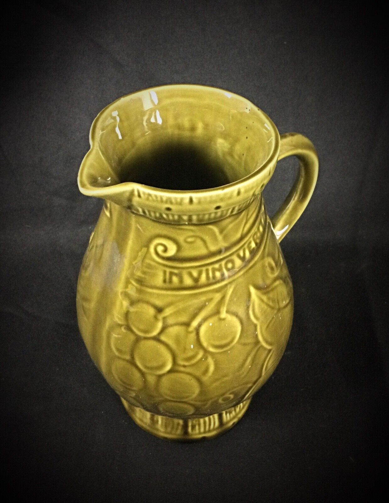 Collectible Sarreguemines Pottery Pitcher
