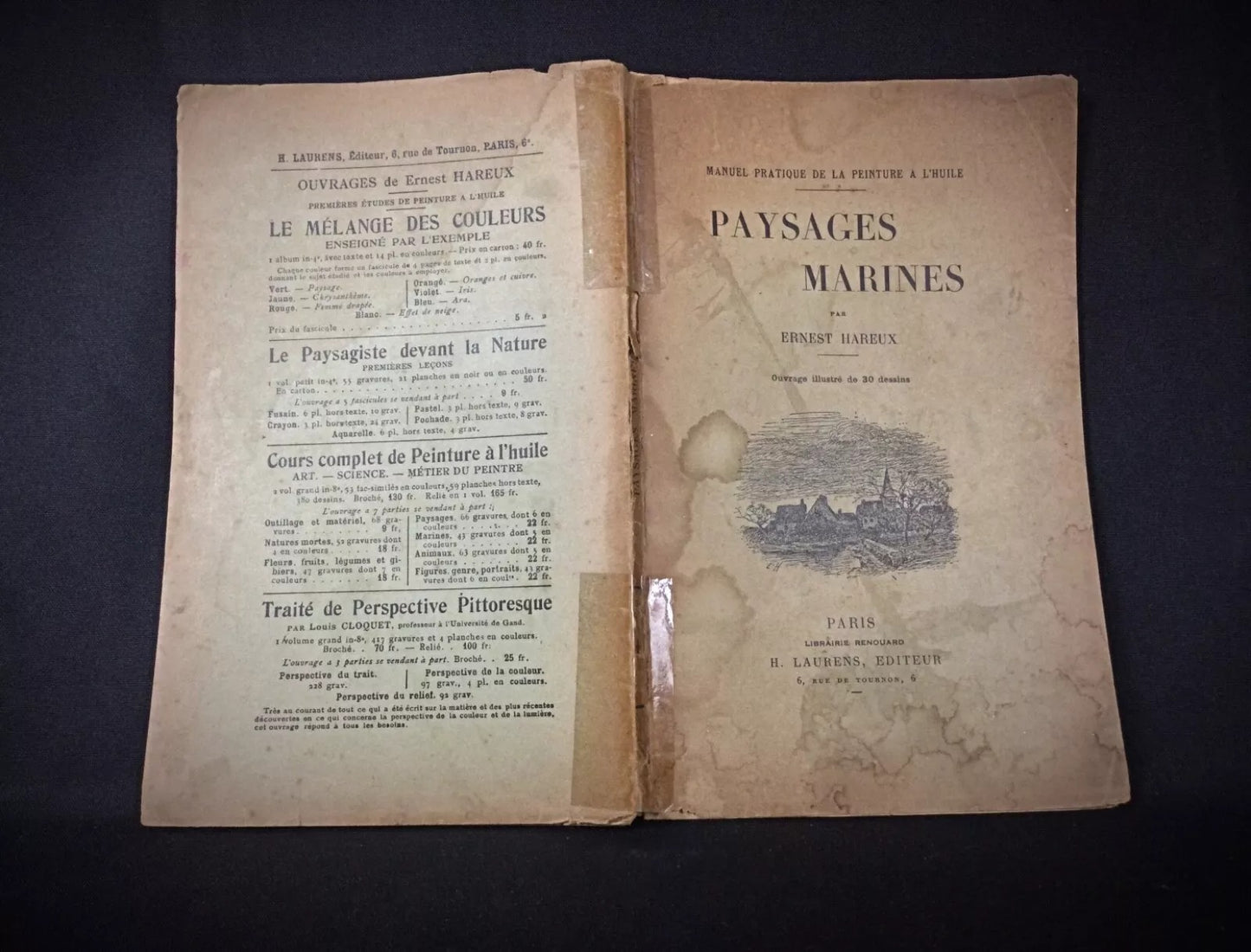 Vintage French Book on Oil Painting by Hareux
