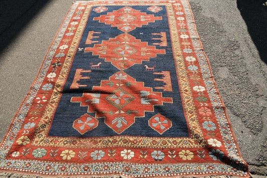 Handmade contemporary Armenian Kazak rug 6' x 12' pre-made for a client