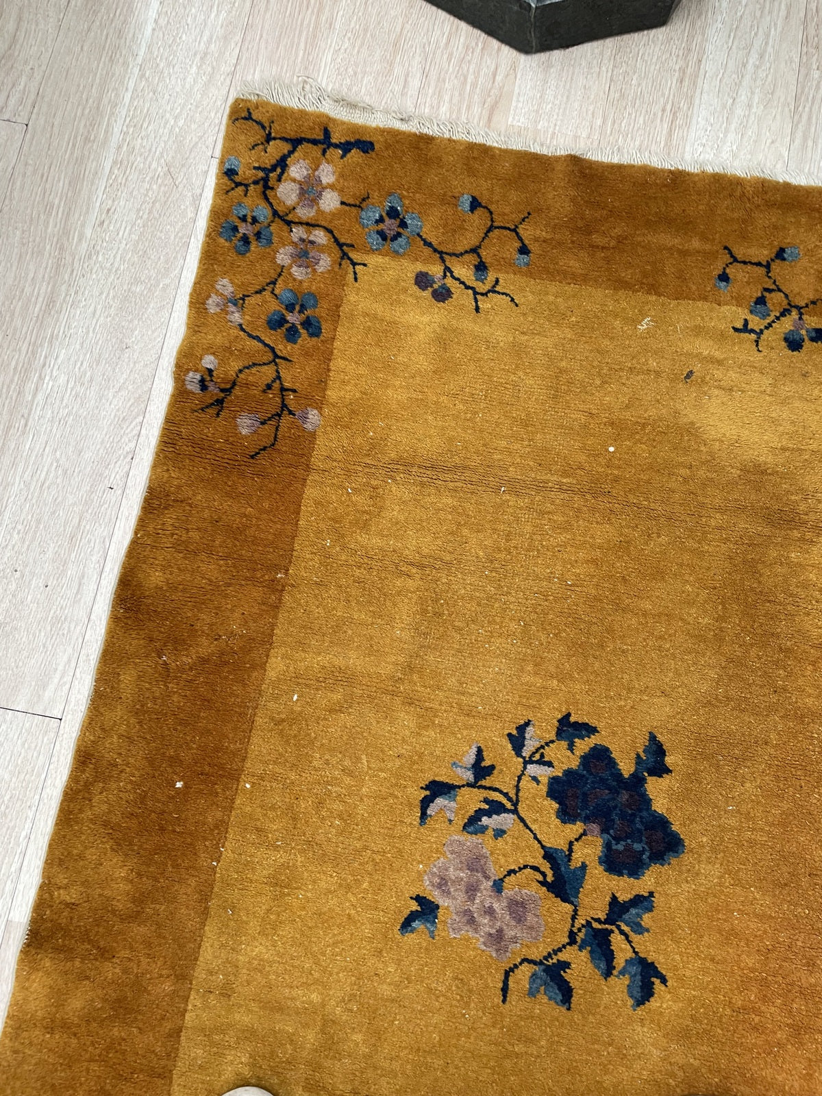 Handmade Antique Art Deco Chinese Rug 3' x 4.10' (91cm x 147cm) 1920s - 2B53