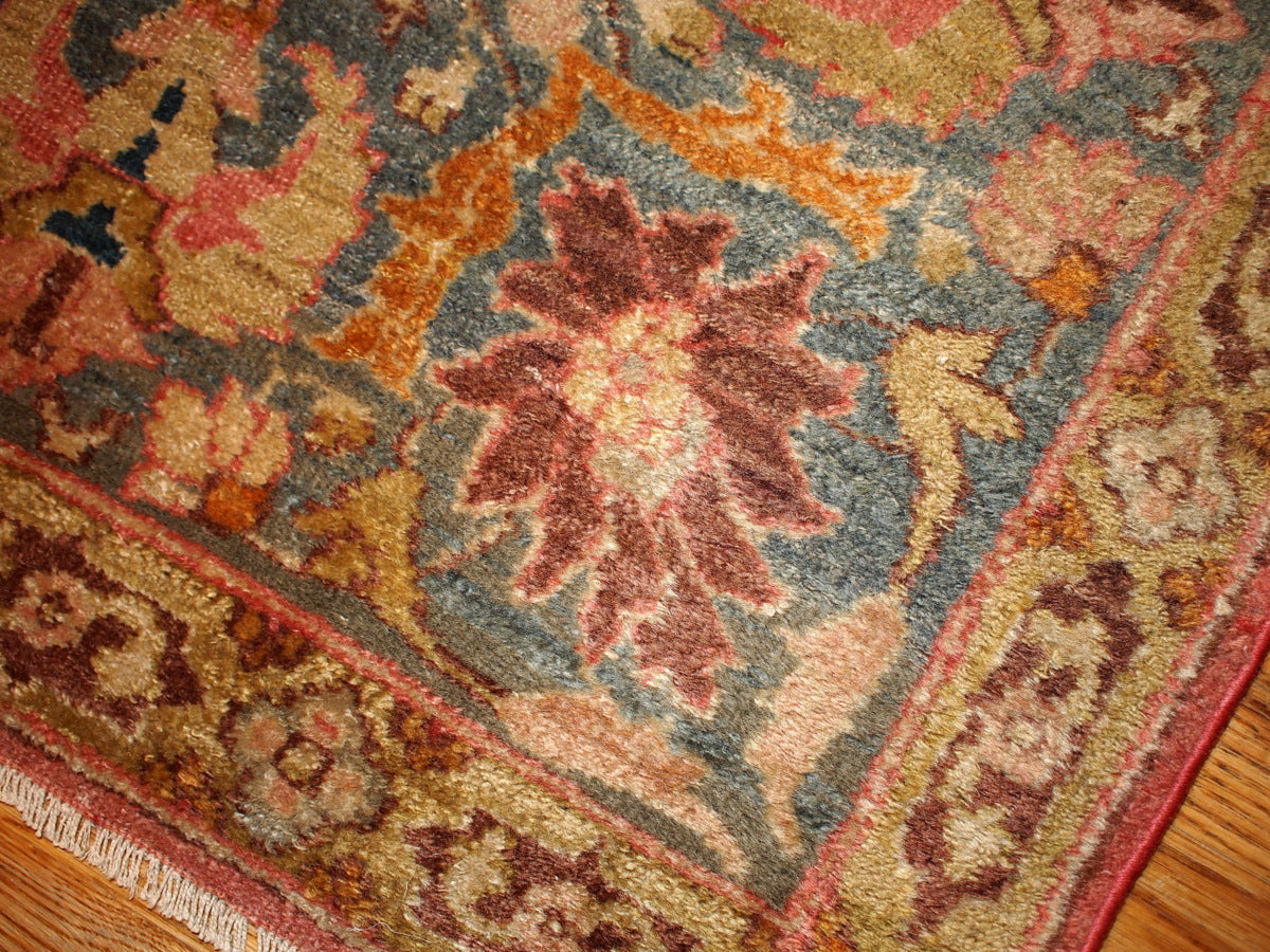 Handmade antique Indian Loristan rug 5.8' x 8.8' (176cm x 268cm) 1880s - 1B143