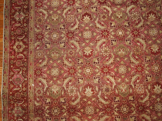 Handmade antique Indian Amritsar rug 6.11' x 9.7' (216cm x 295cm) 1900 - 1B147 - One Royal Art