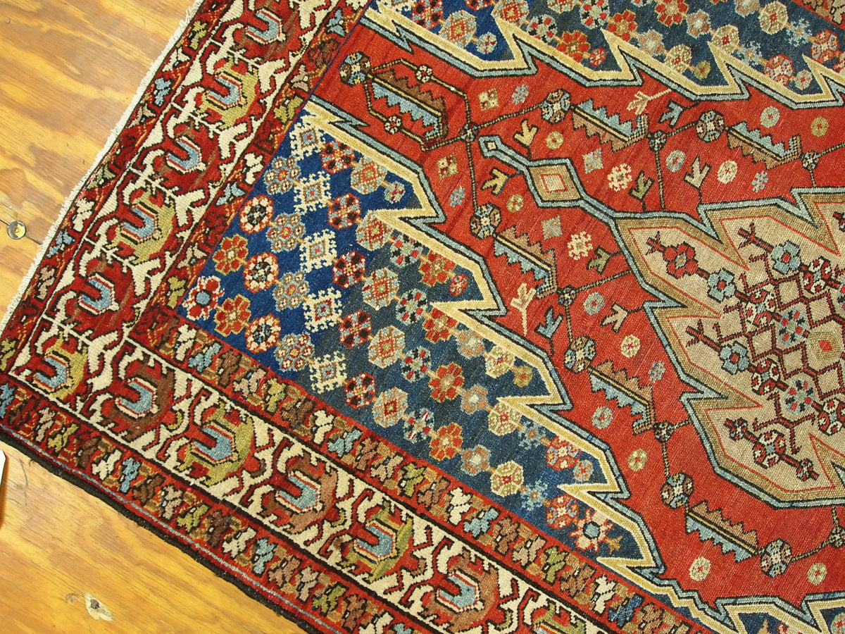 Detailed Pattern - Antique Persian Mazlahan Rug