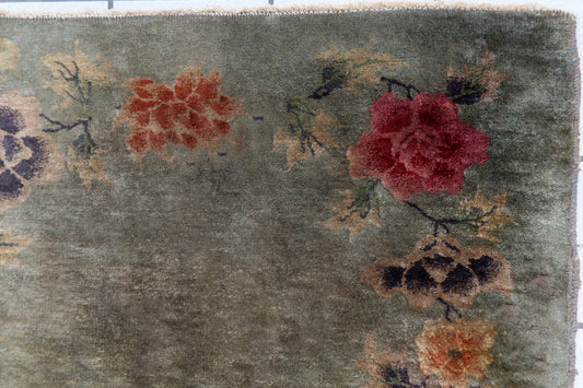 Handmade antique Art Deco Chinese rug 1920s