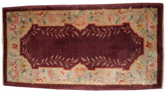 Handmade antique Art Deco Chinese rug 1920s