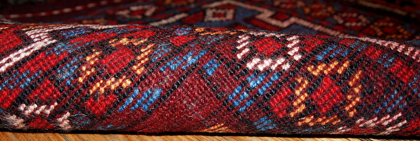 Handmade antique Persian Kurdish rug 1880s