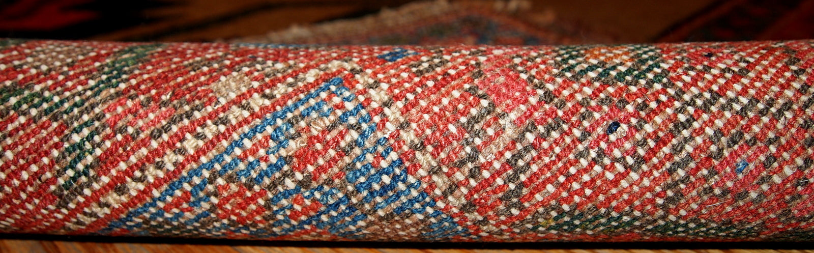 Handmade antique Persian Kurdish rug 1900s
