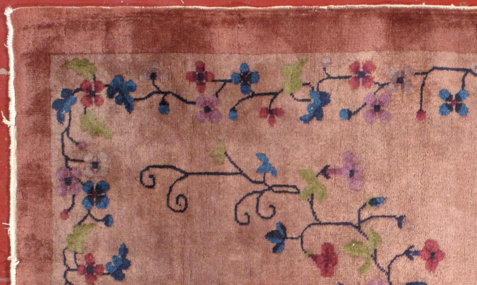 Handmade antique art deco Chinese rug 1920s