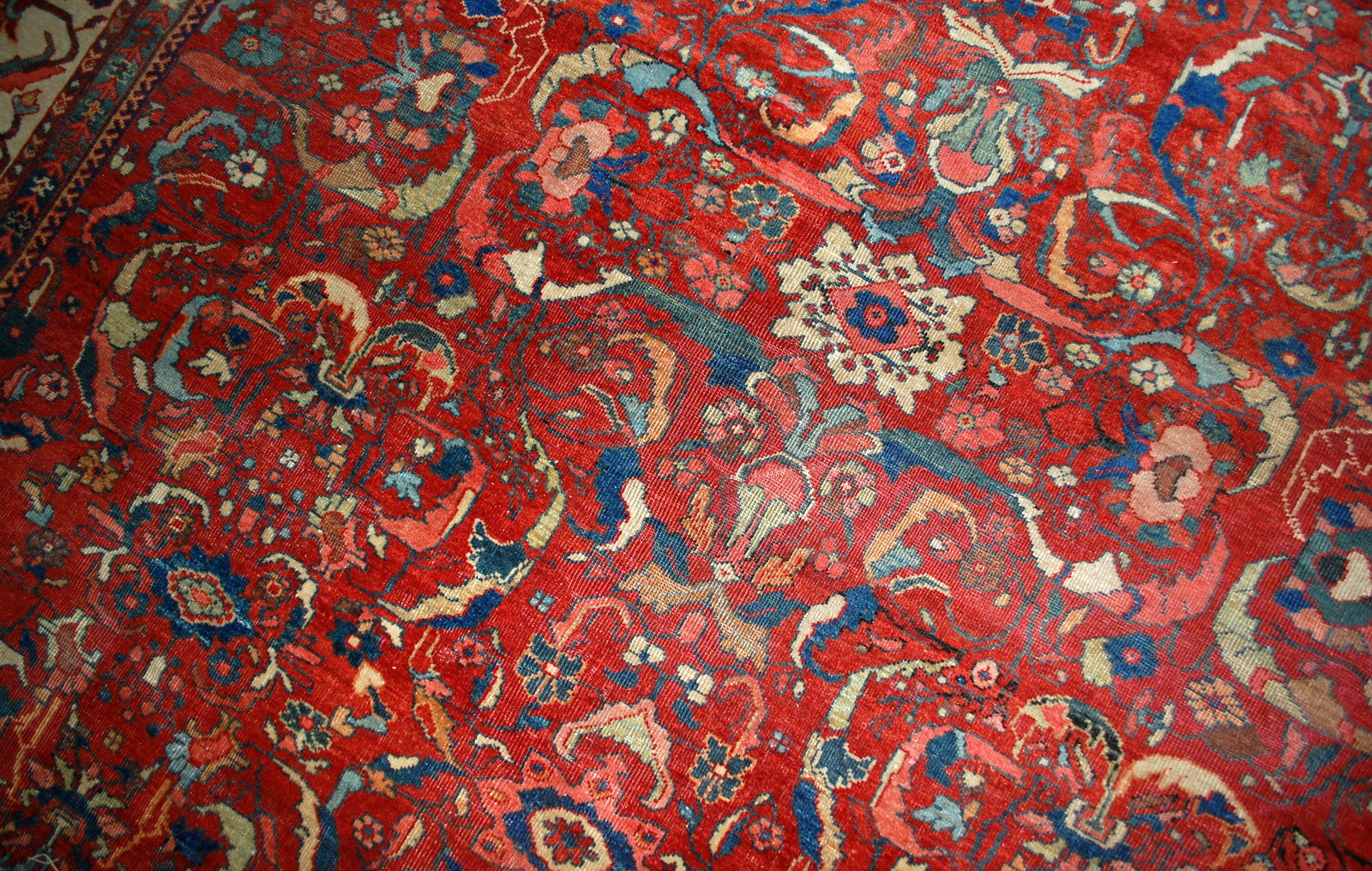Handmade antique Persian Sultanabad rug 1880s