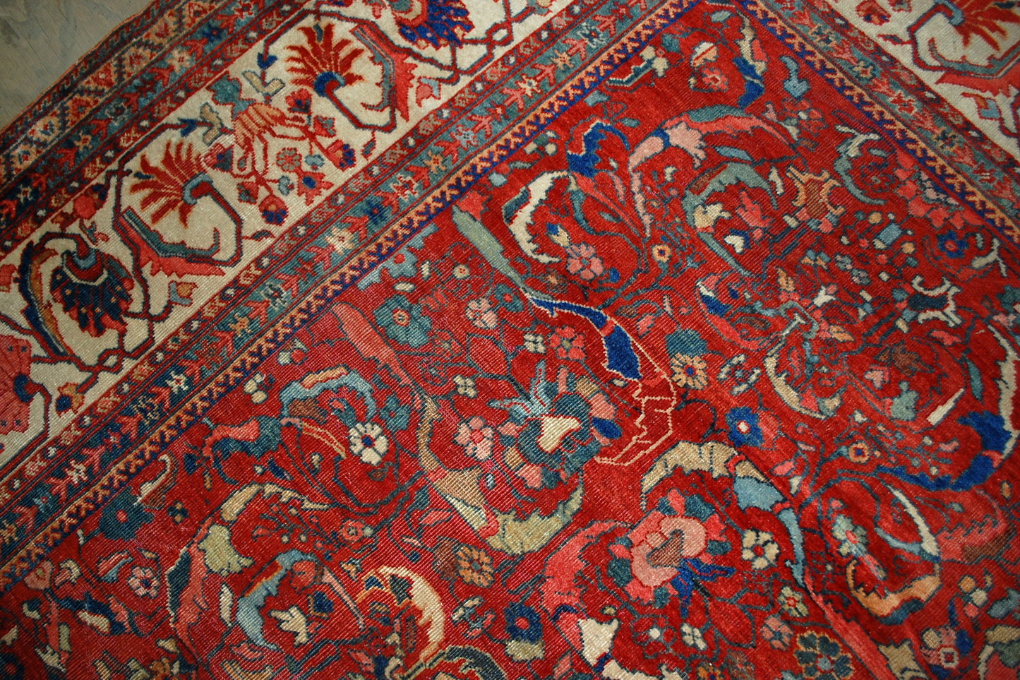 Handmade antique Persian Sultanabad rug 1880s