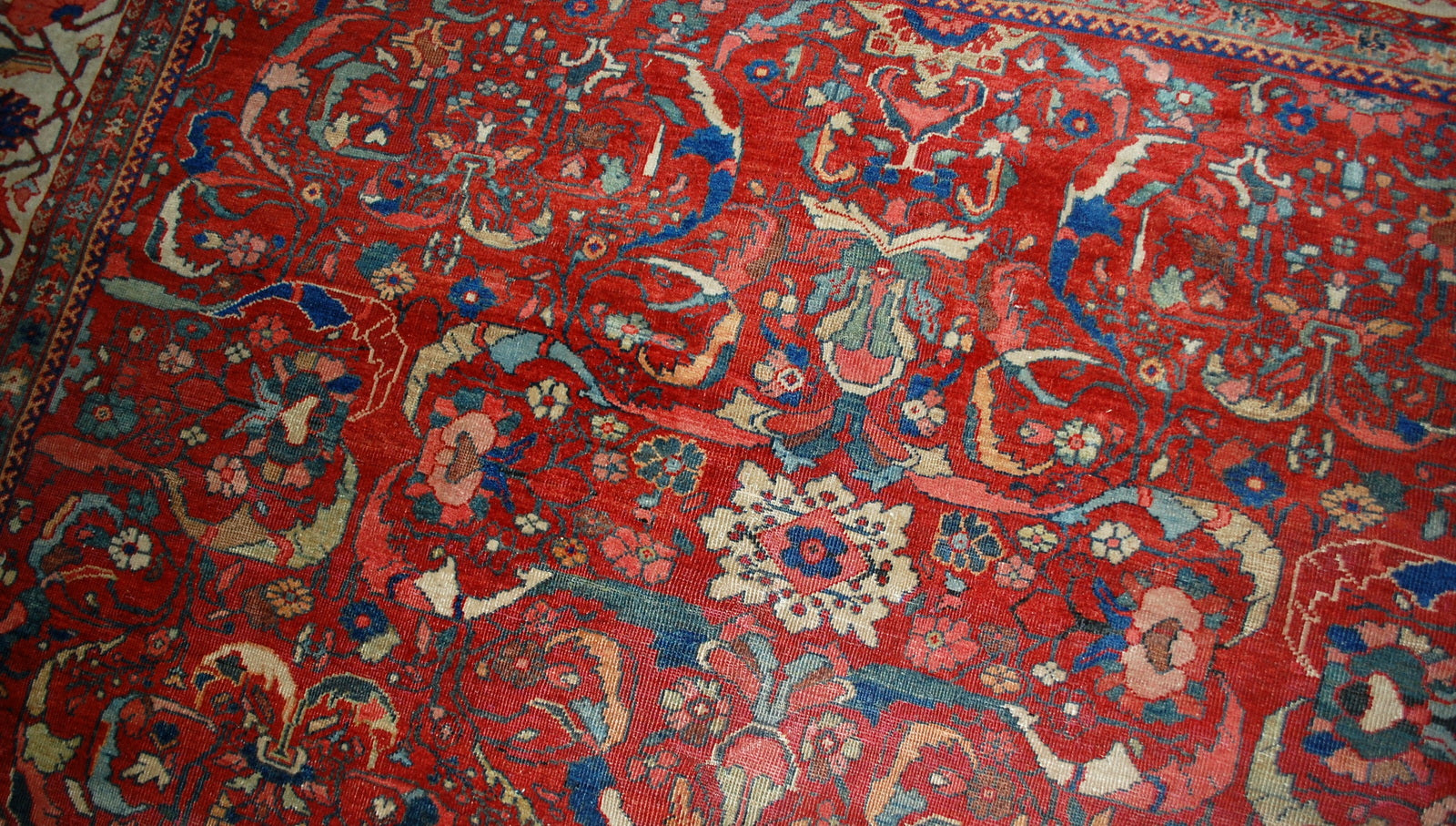 Handmade antique Persian Sultanabad rug 9.10' x 13' (303cm x 396cm) 1880s - 1B458 - One Royal Art