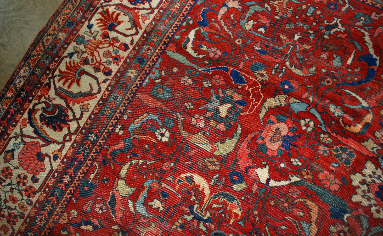 Handmade antique Persian Sultanabad rug 9.10' x 13' (303cm x 396cm) 1880s - 1B458 - One Royal Art