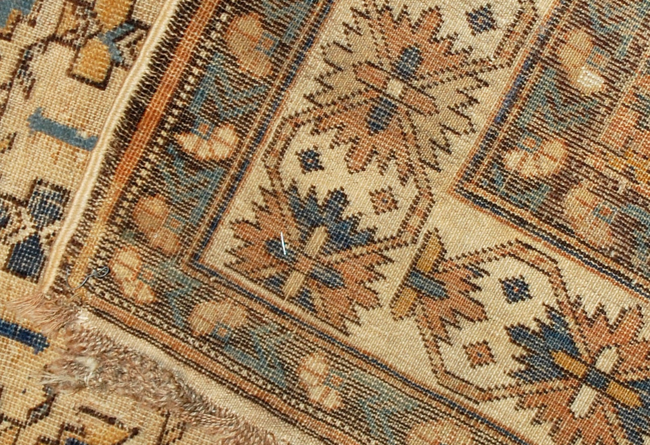 Handmade antique Caucasian Shirvan rug 1890s