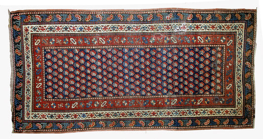 Handmade antique Caucasian Gendje rug 1880s
