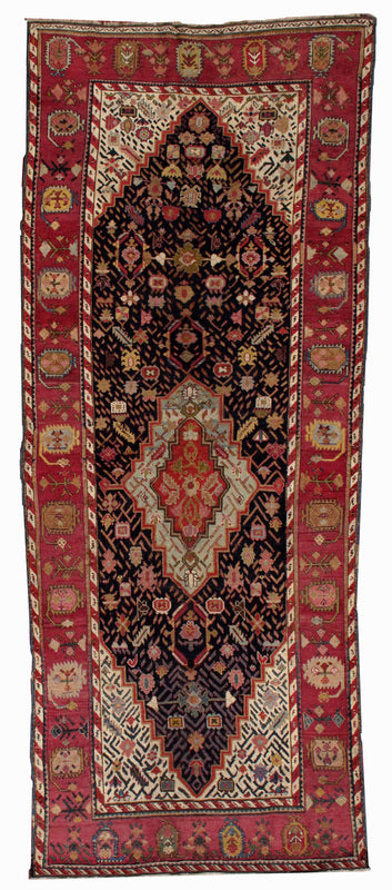 Handmade antique Caucasian Karabagh rug 1880s