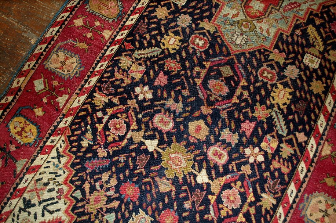 Handmade antique Caucasian Karabagh rug 1880s