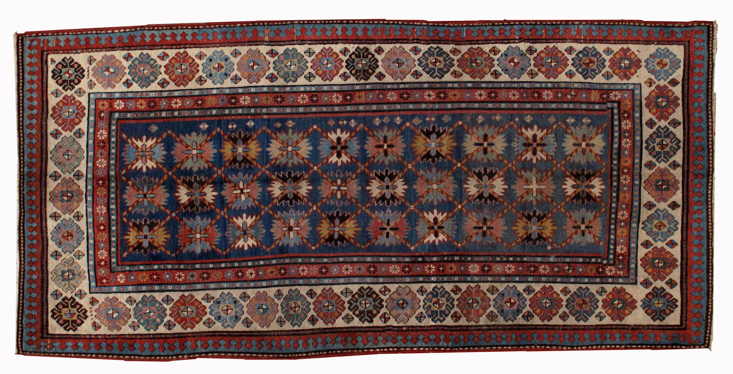 Handmade antique Caucasian Talish rug 1880s