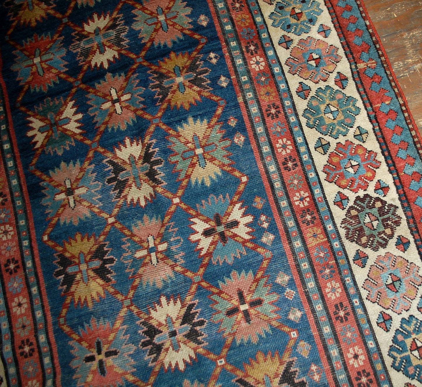 Handmade antique Caucasian Talish rug 1880s