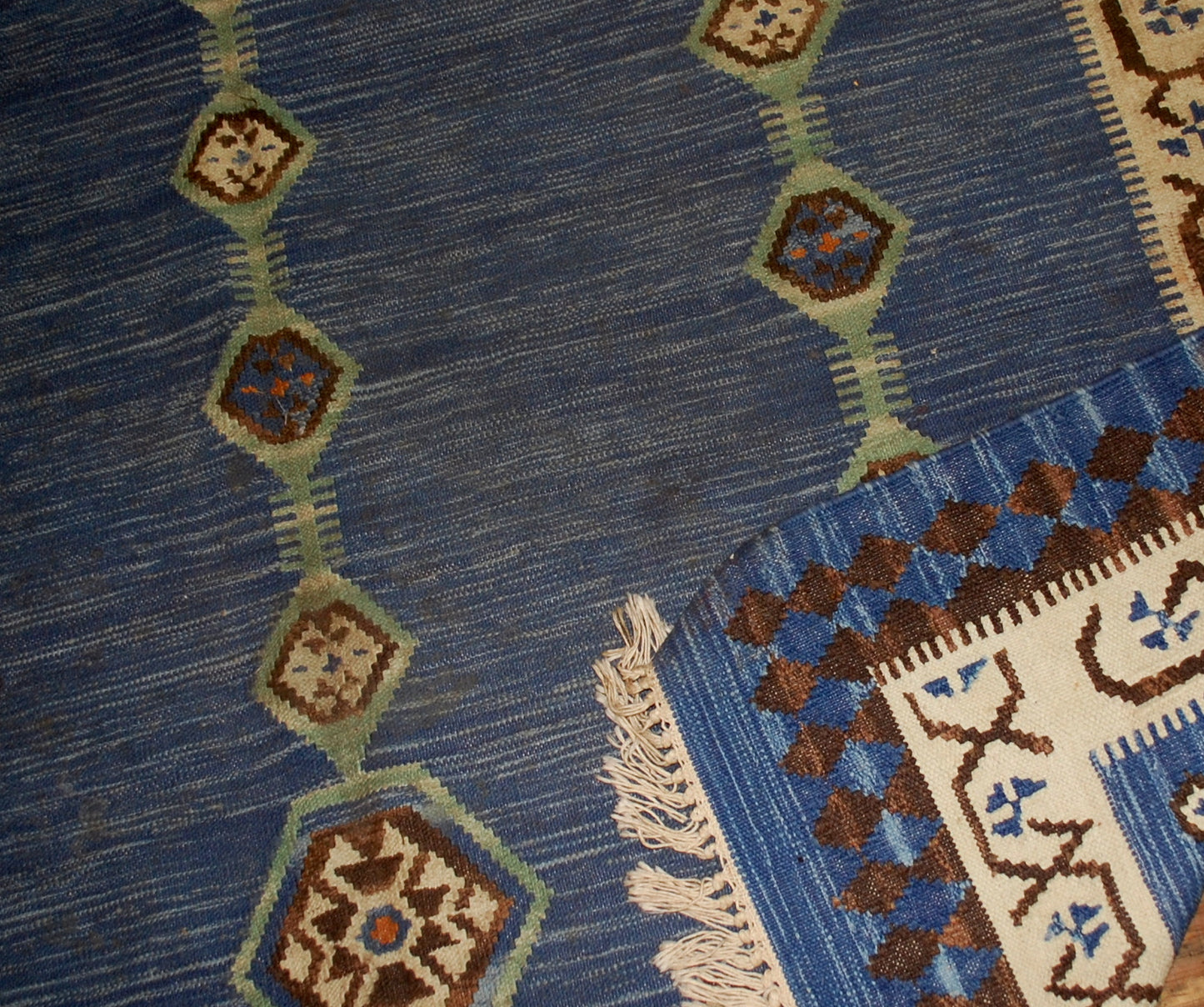Handmade antique Indian Dhurri kilim 1930s