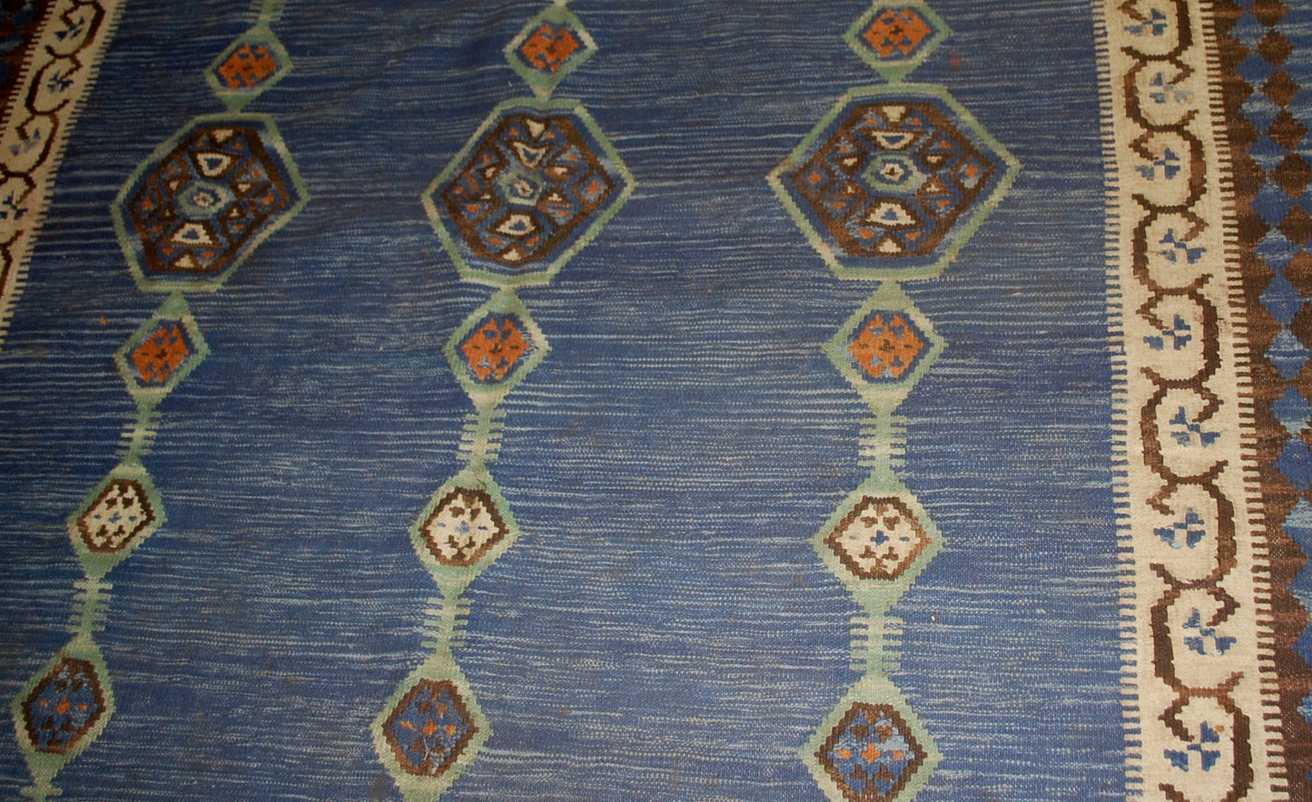 Handmade antique Indian Dhurri kilim 1930s