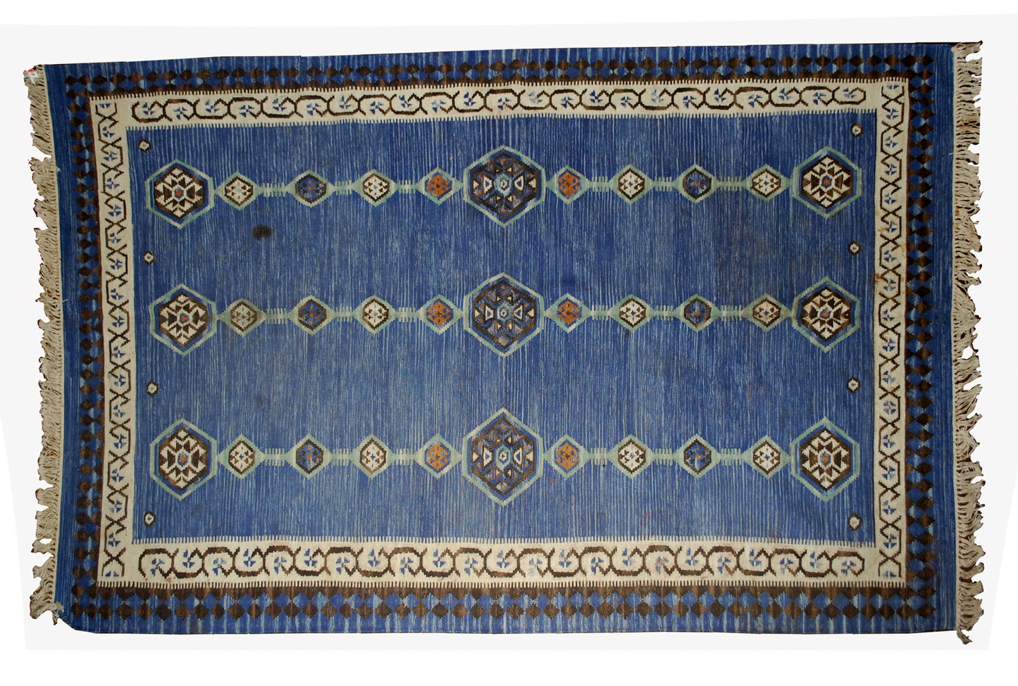 Handmade antique Indian Dhurri kilim 1930s