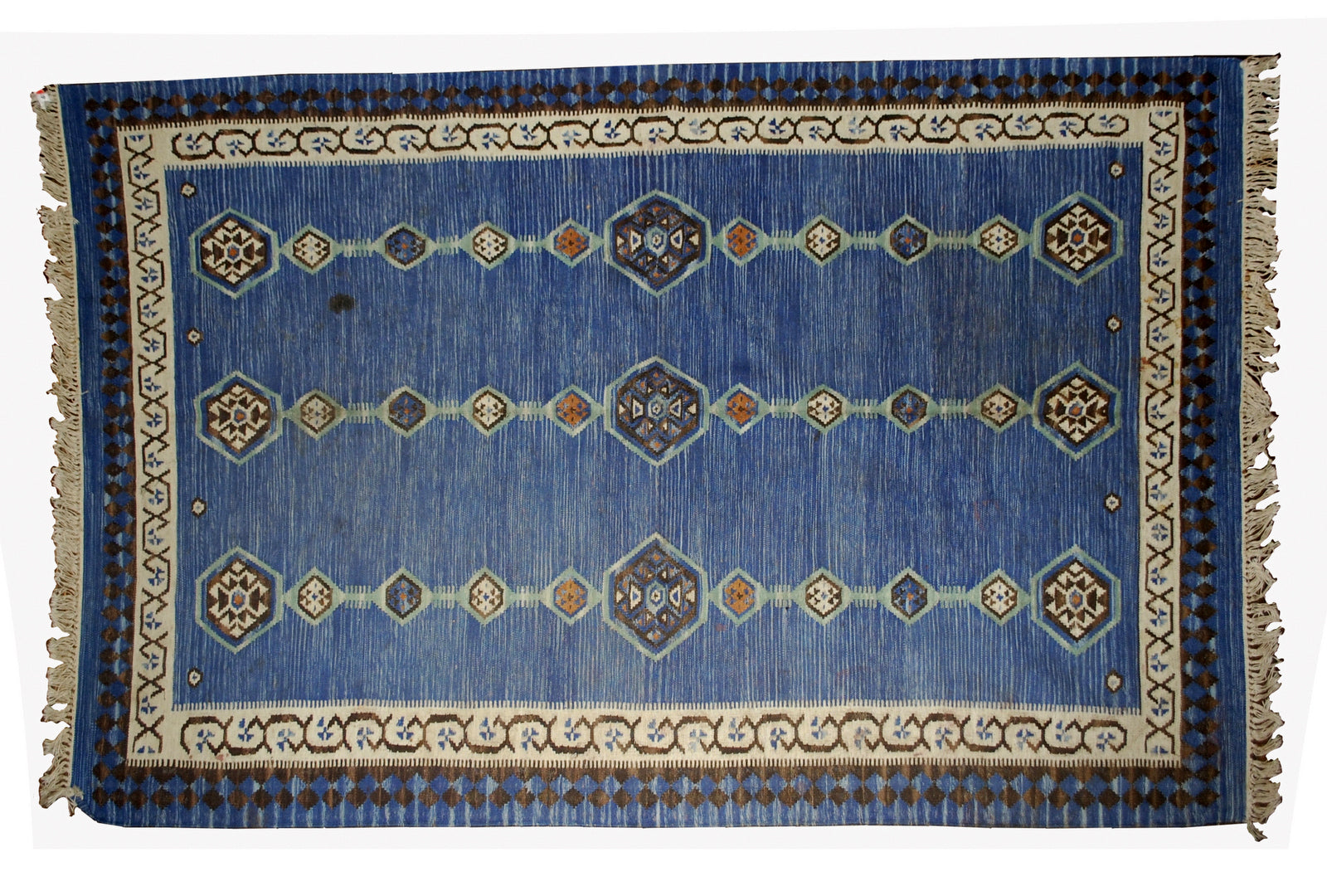 Handmade antique Indian Dhurri kilim 1930s