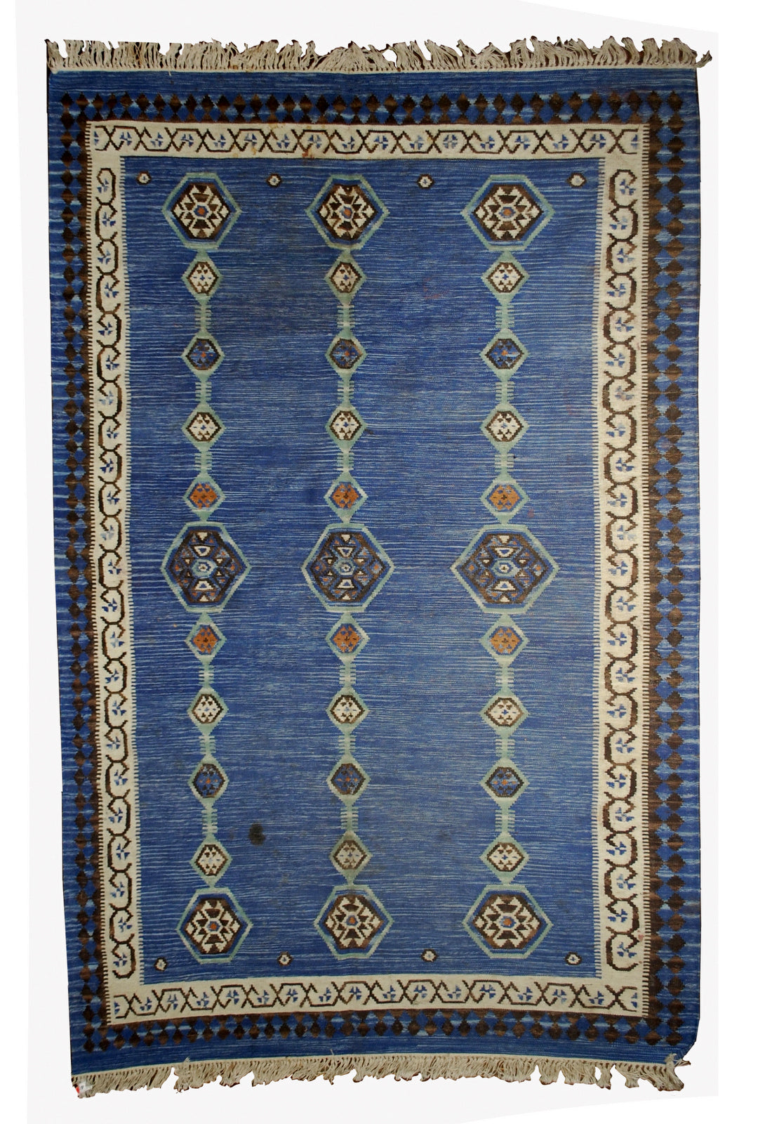Handmade antique Indian Dhurri kilim 1930s