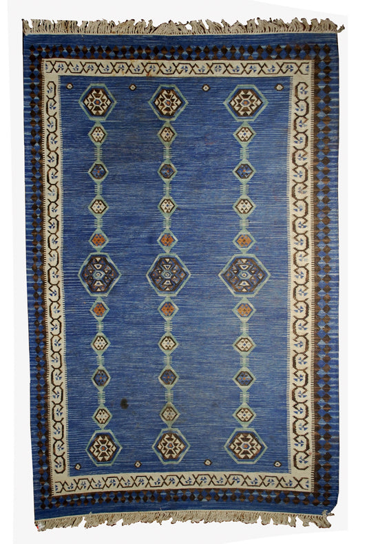 Handmade antique Indian Dhurri kilim 1930s