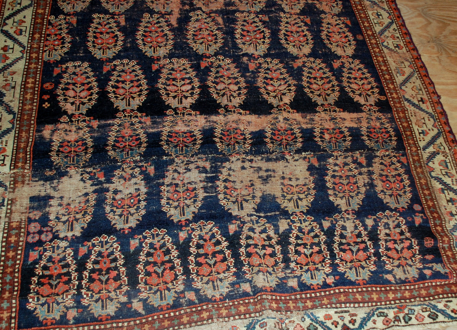 Handmade antique collectible Northwest Persian runner 1830s