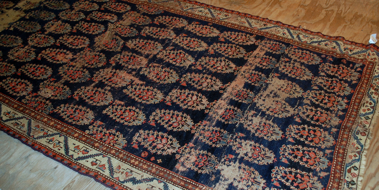 Handmade antique collectible Northwest Persian runner 1830s