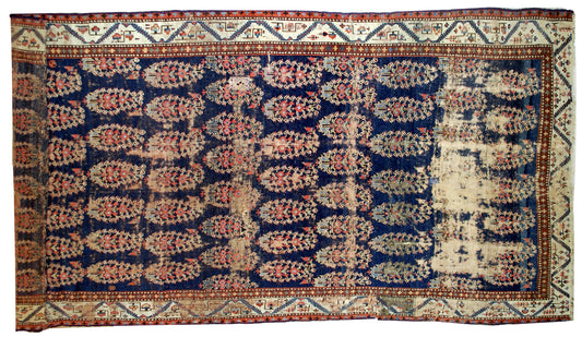 Handmade antique collectible Northwest Persian runner 1830s