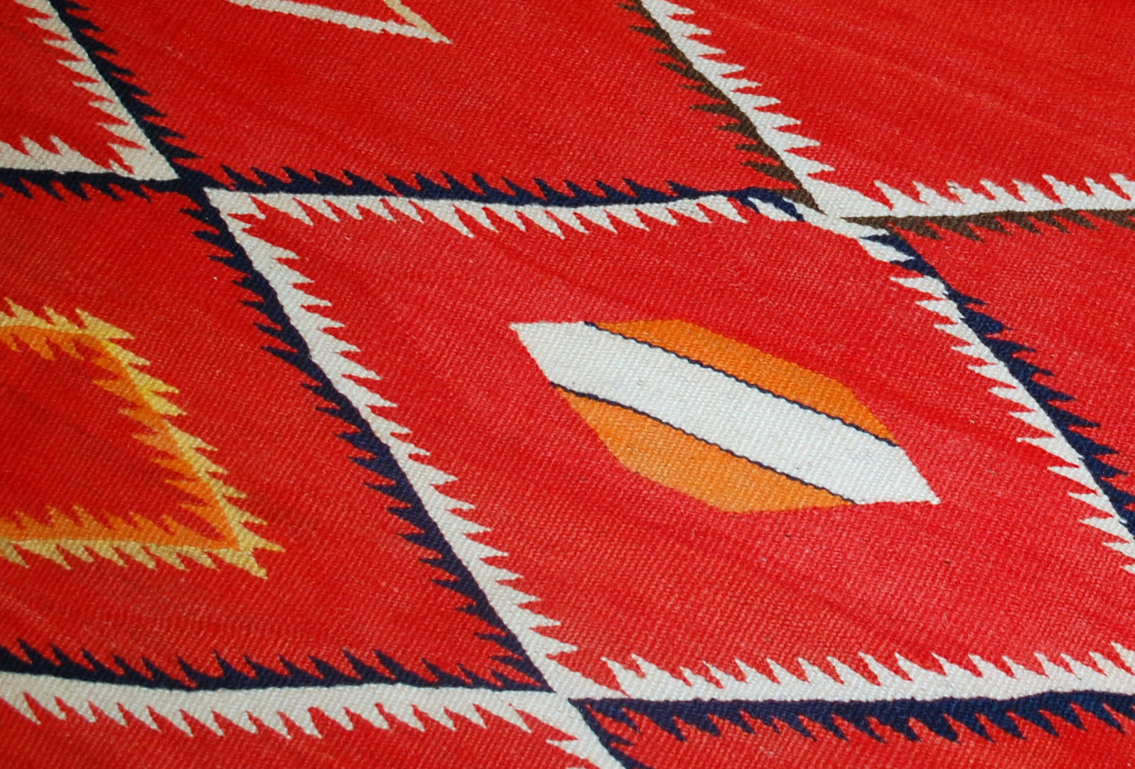 Handmade antique collectible Native American Navajo blanket 1870s