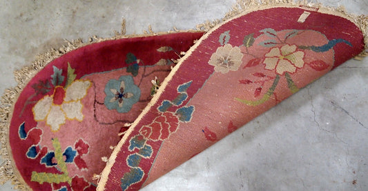 Handmade antique Art Deco Chinese rug 1920s